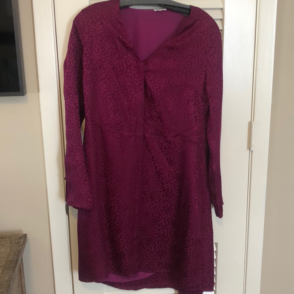 Silk Cocktail Dress. Ecru.
